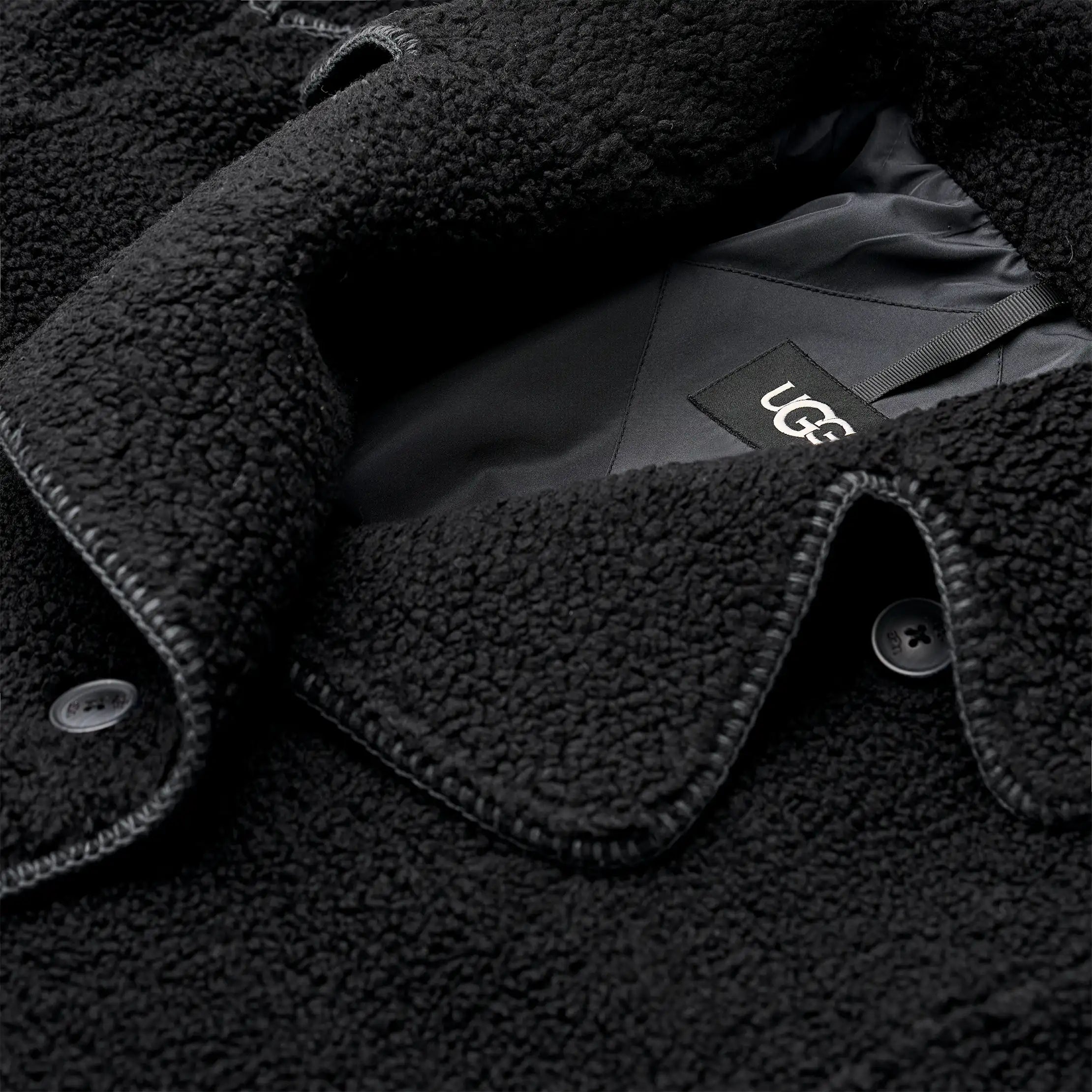 Ugg Sema Uggfluff Coat Black