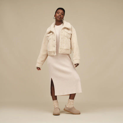 Ugg Frankie Short Trucker Jacket Natural Ii