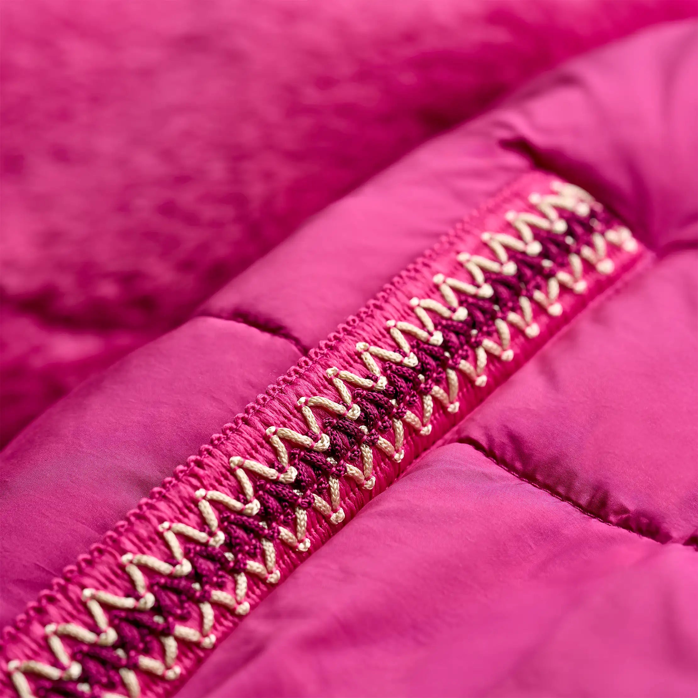 Ugg Mykah Uggbraid Puffer Jacket Chroma Pink