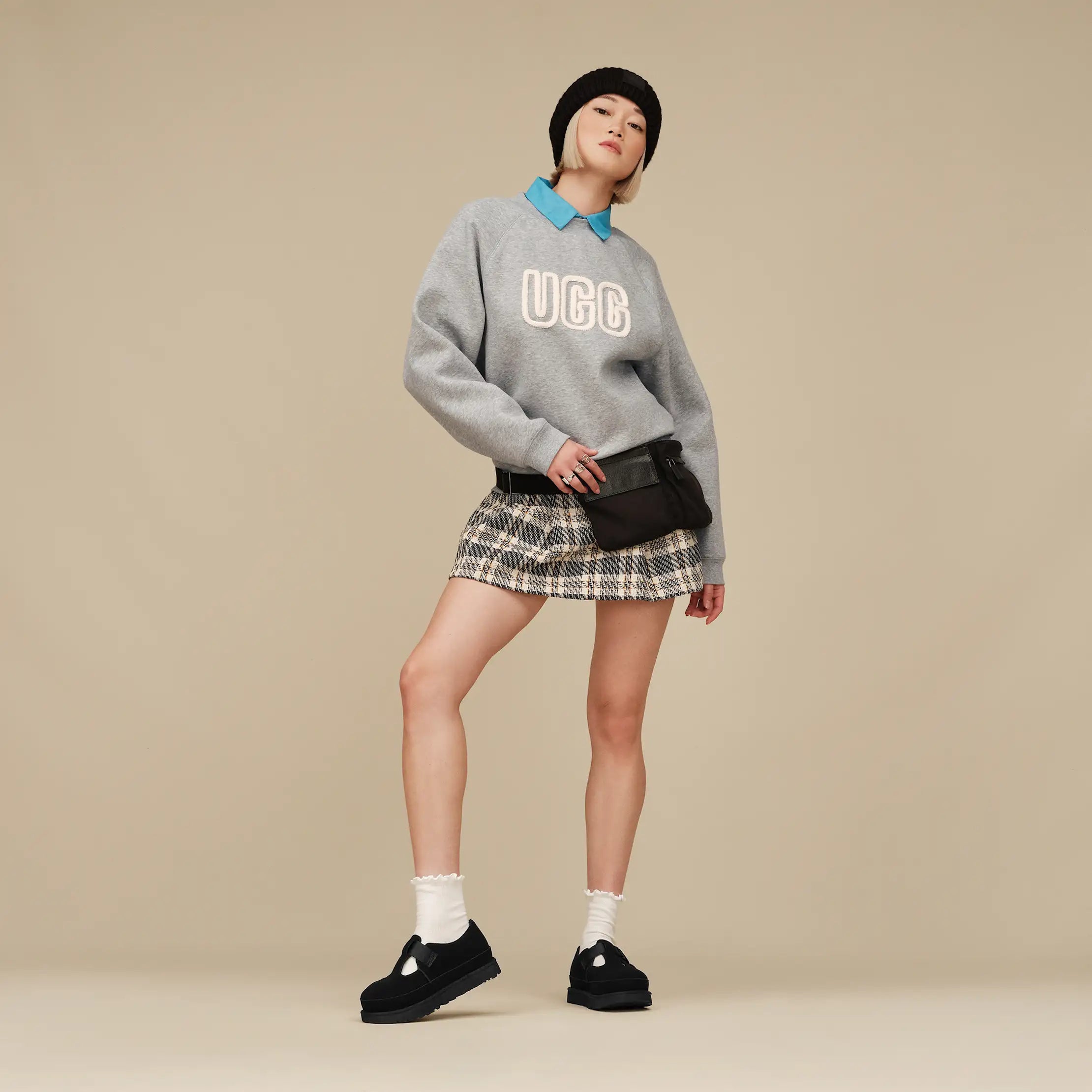 Ugg Ugg Logo Crewneck Grey Heather
