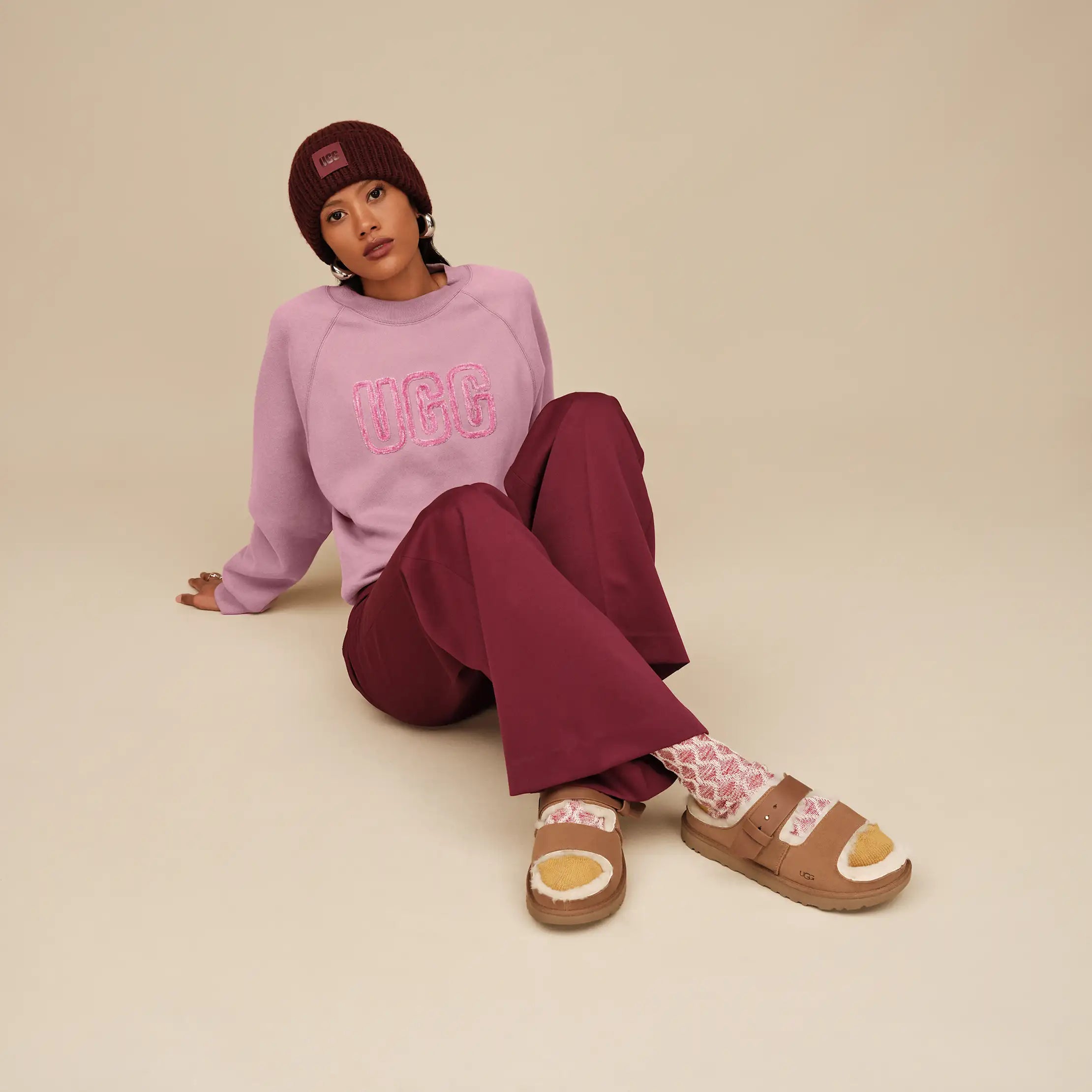Ugg Ugg Logo Crewneck Shadow