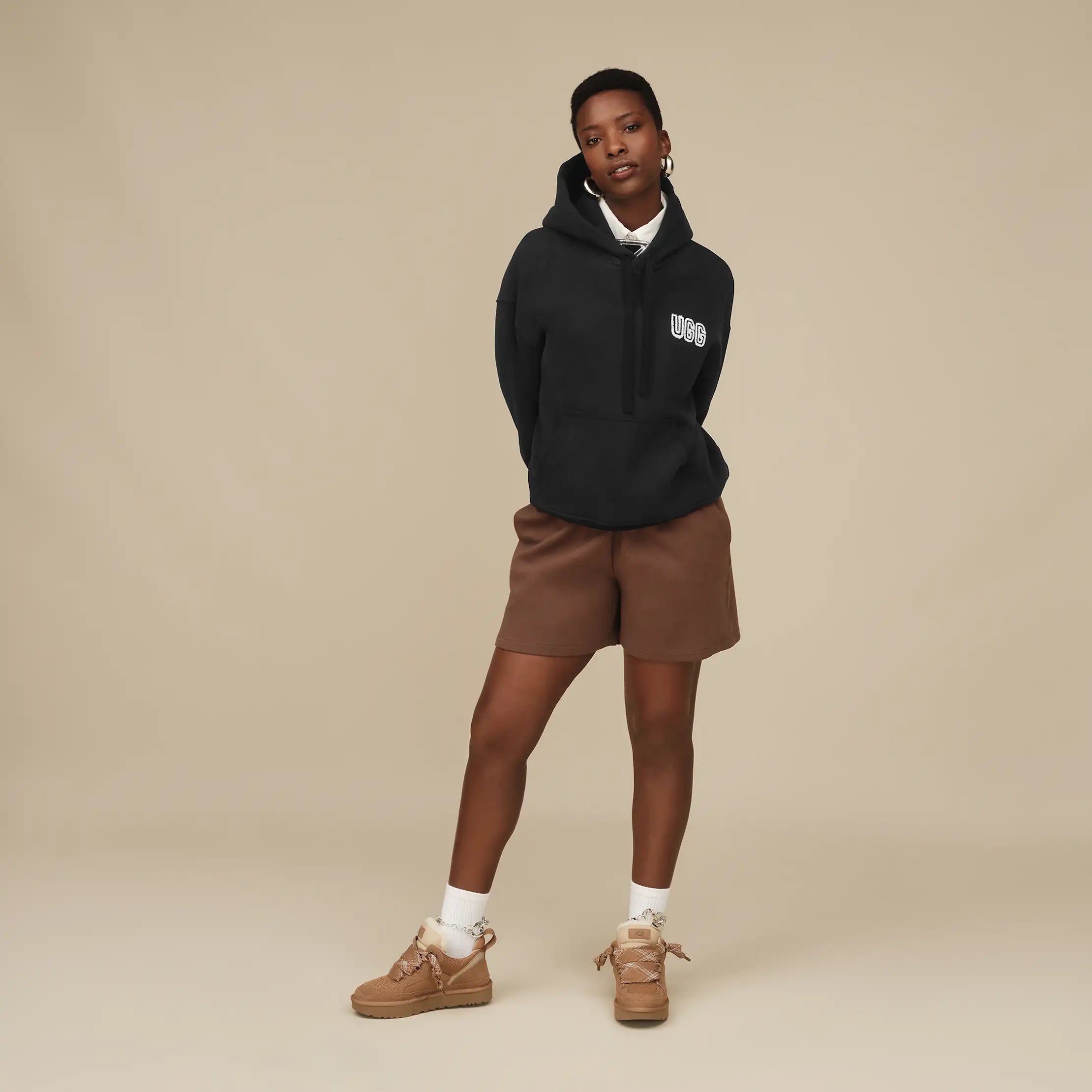 Ugg Ugg Logo Hoodie Black