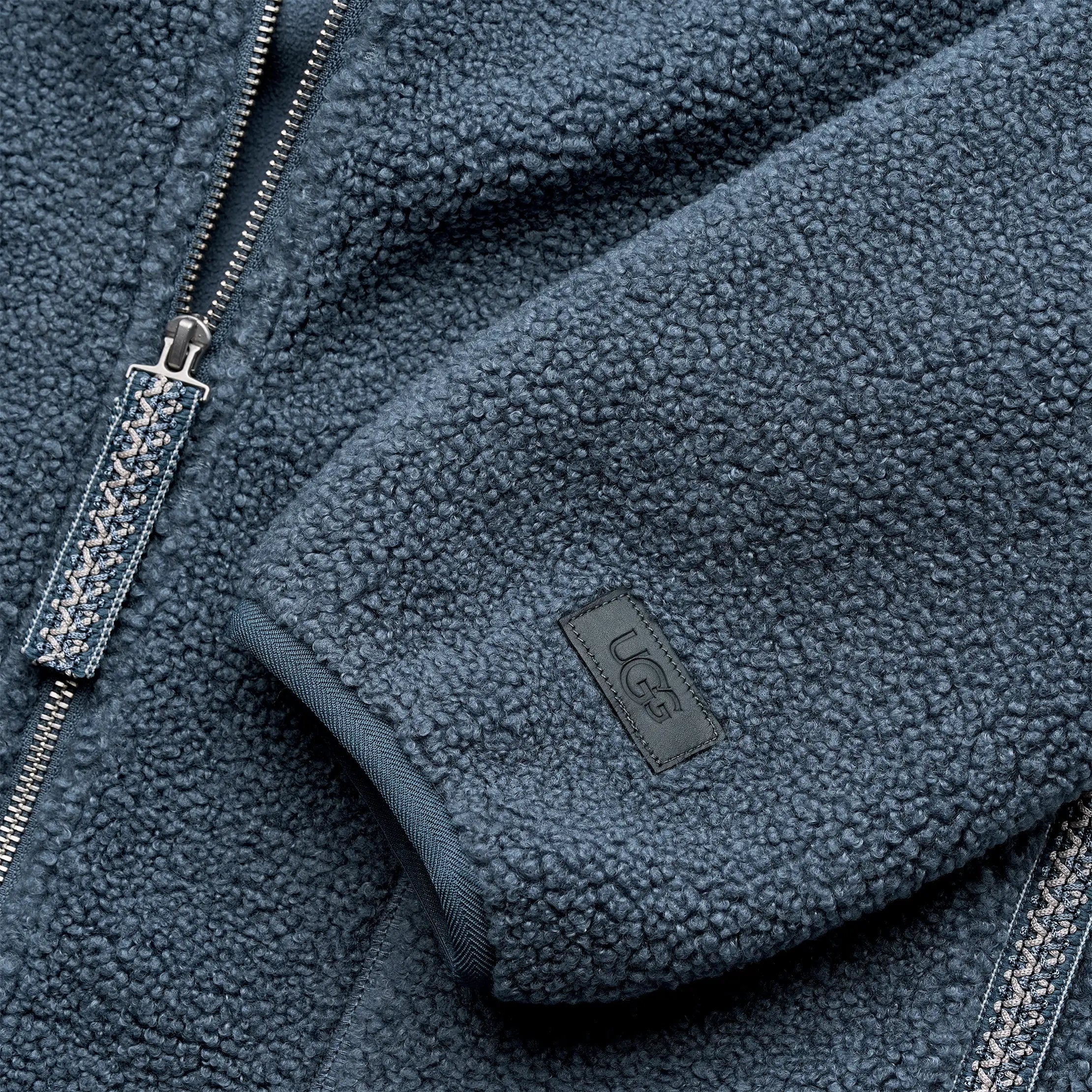 Ugg Uggbraid Full Zip Hoodie Dark Wave