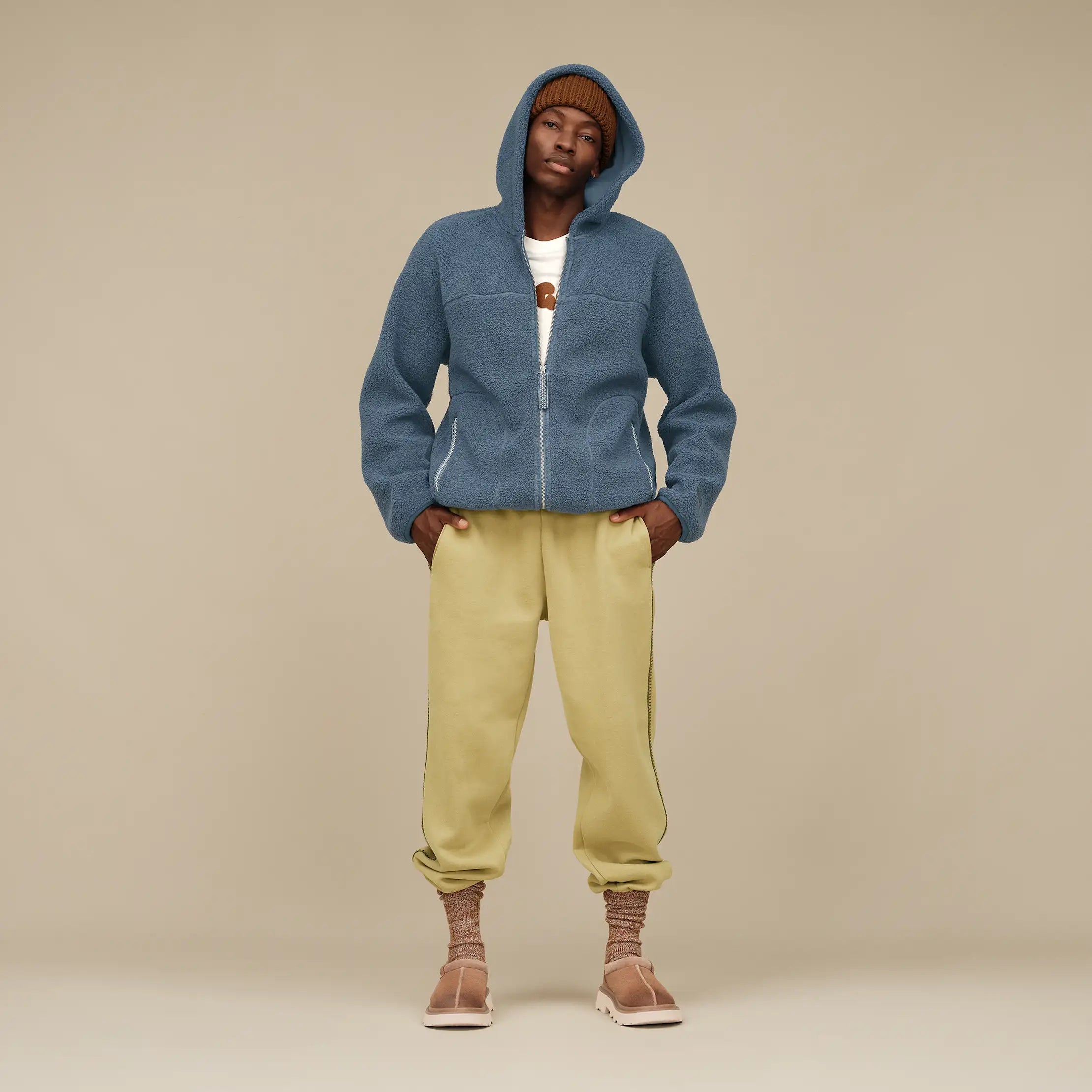 Ugg Uggbraid Full Zip Hoodie Dark Wave