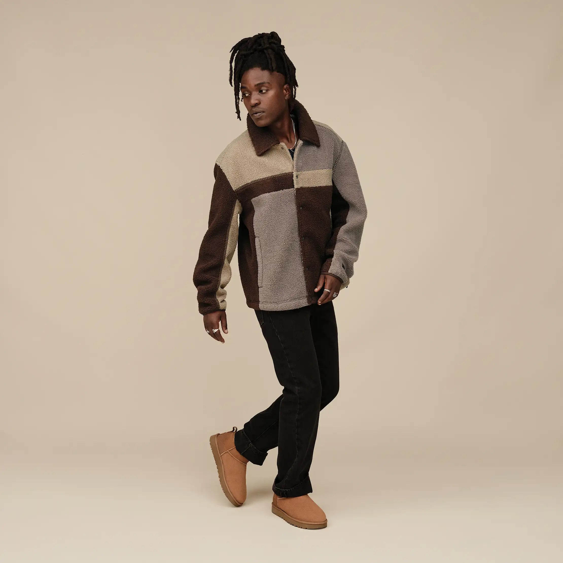 Ugg Lachlan Uggfluff Jacket Cola Multi