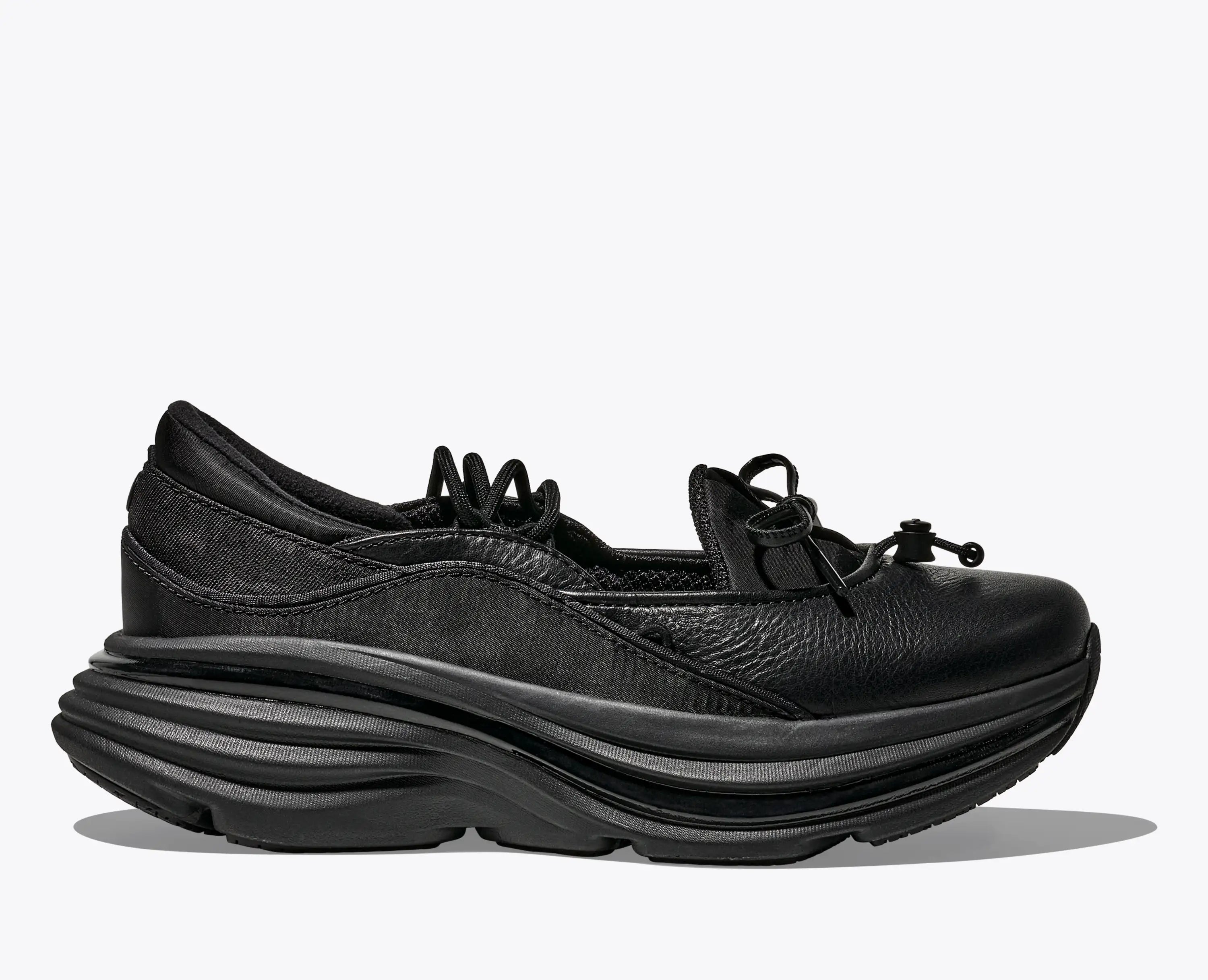 Hoka Bondi Mary Jane Black Black