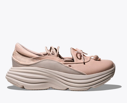Hoka Bondi Mary Jane Beech Wood Stucco