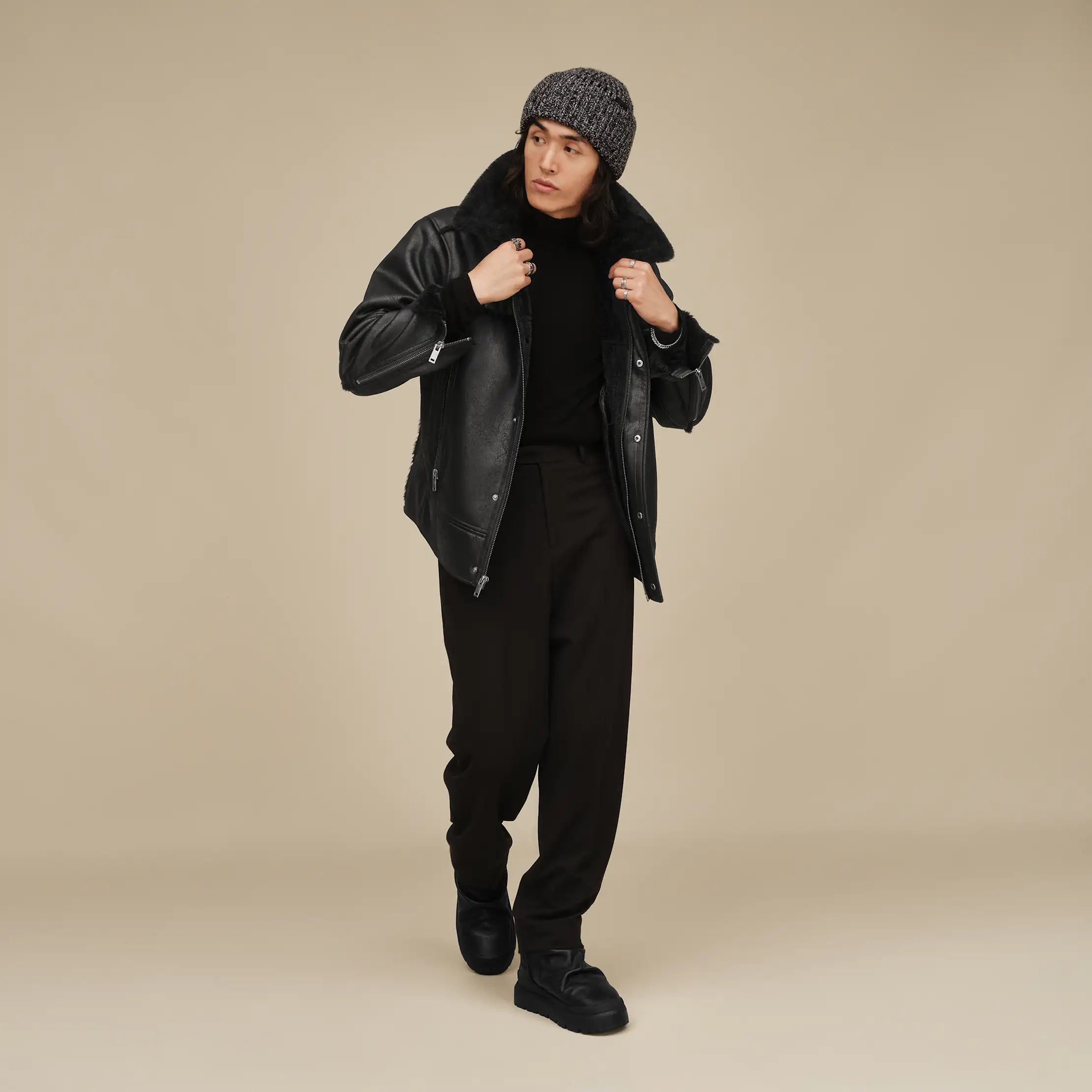 Ugg Thayden Luxefluff Jacket Black