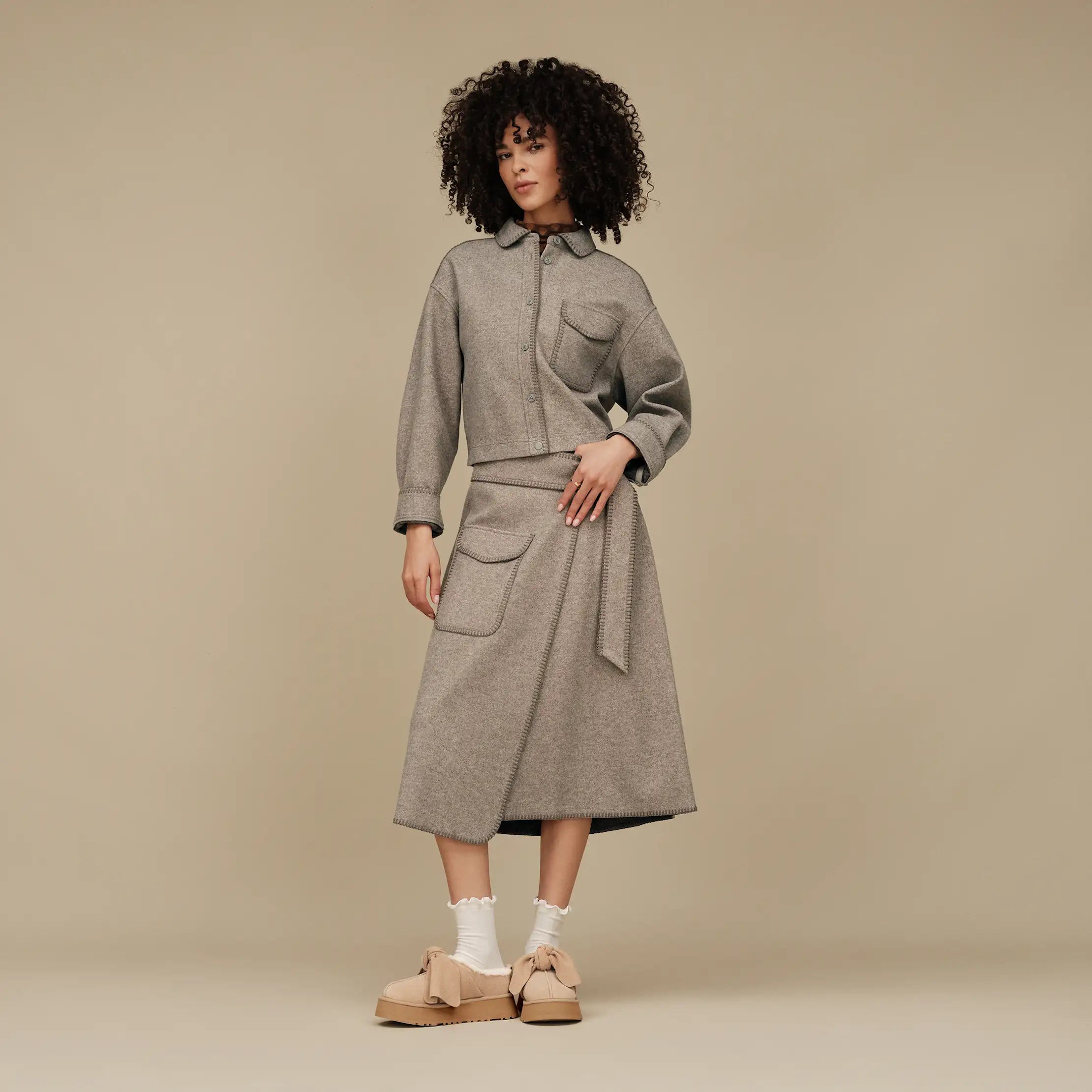 Ugg Toria Jacket Grey Heather