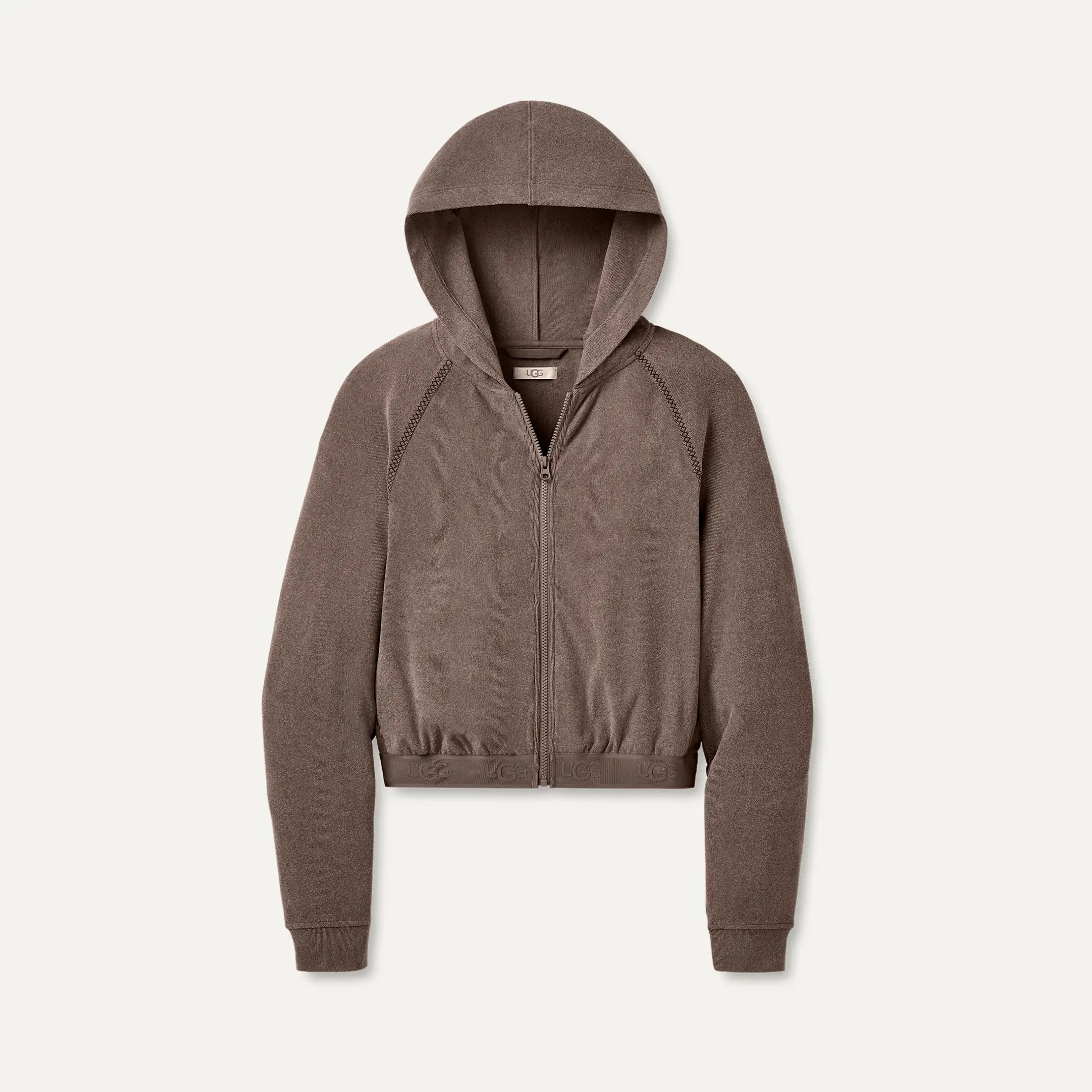 Ugg Aubrie Zip Hoodie Oyster Brown