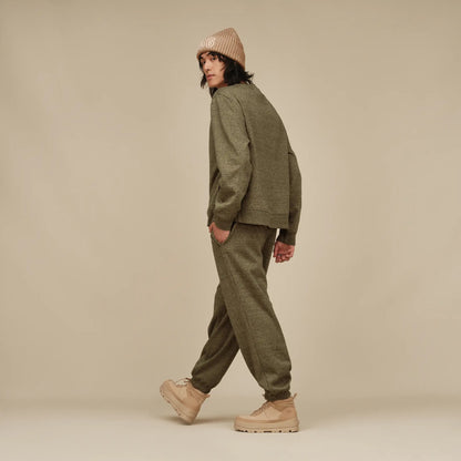Ugg Nyles Crewneck Burnt Olive Heather