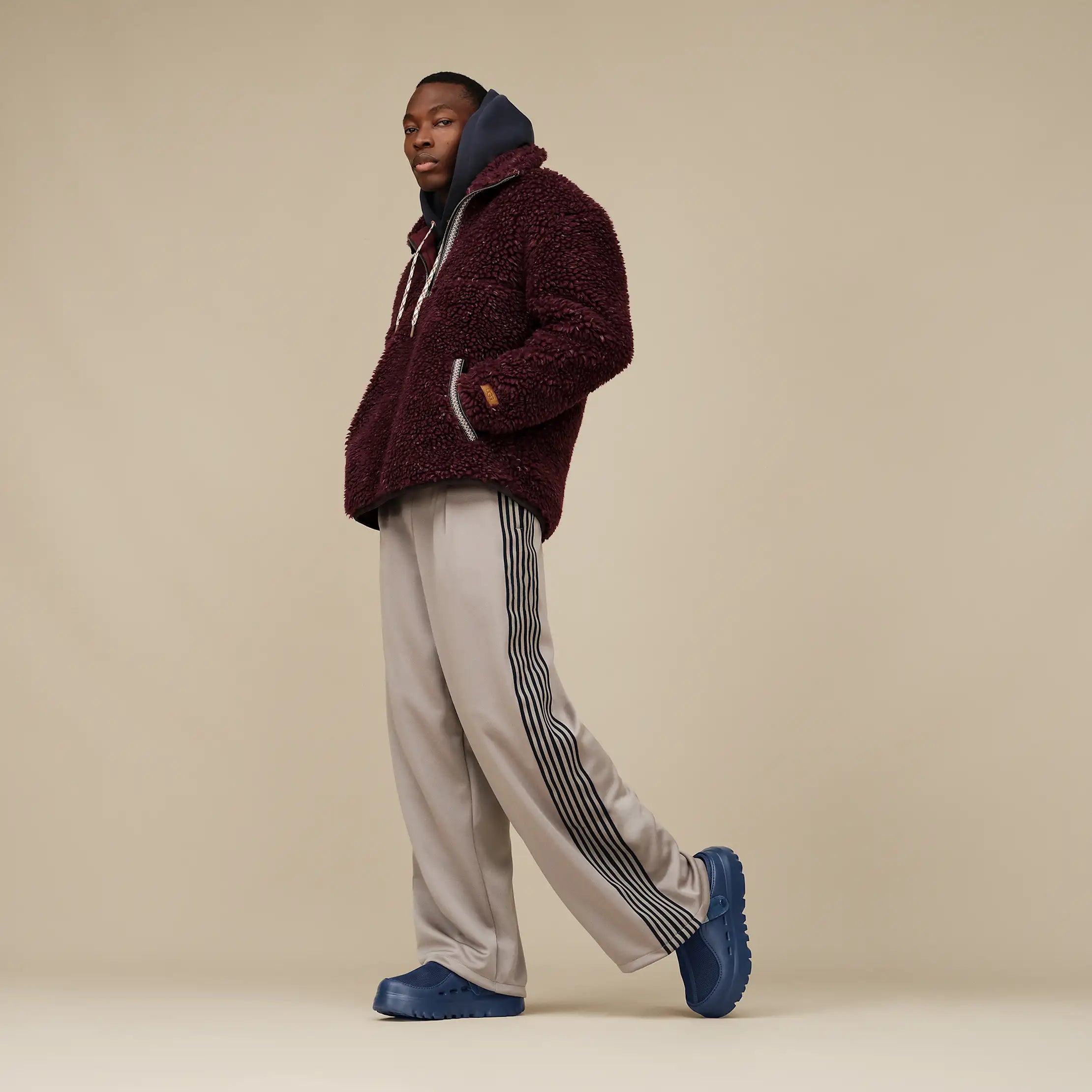 Ugg Uggbraid Confetti Half Zip Wild Grape