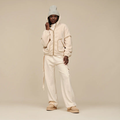 Ugg Mariella Uggfluff Zip Hoodie Cream