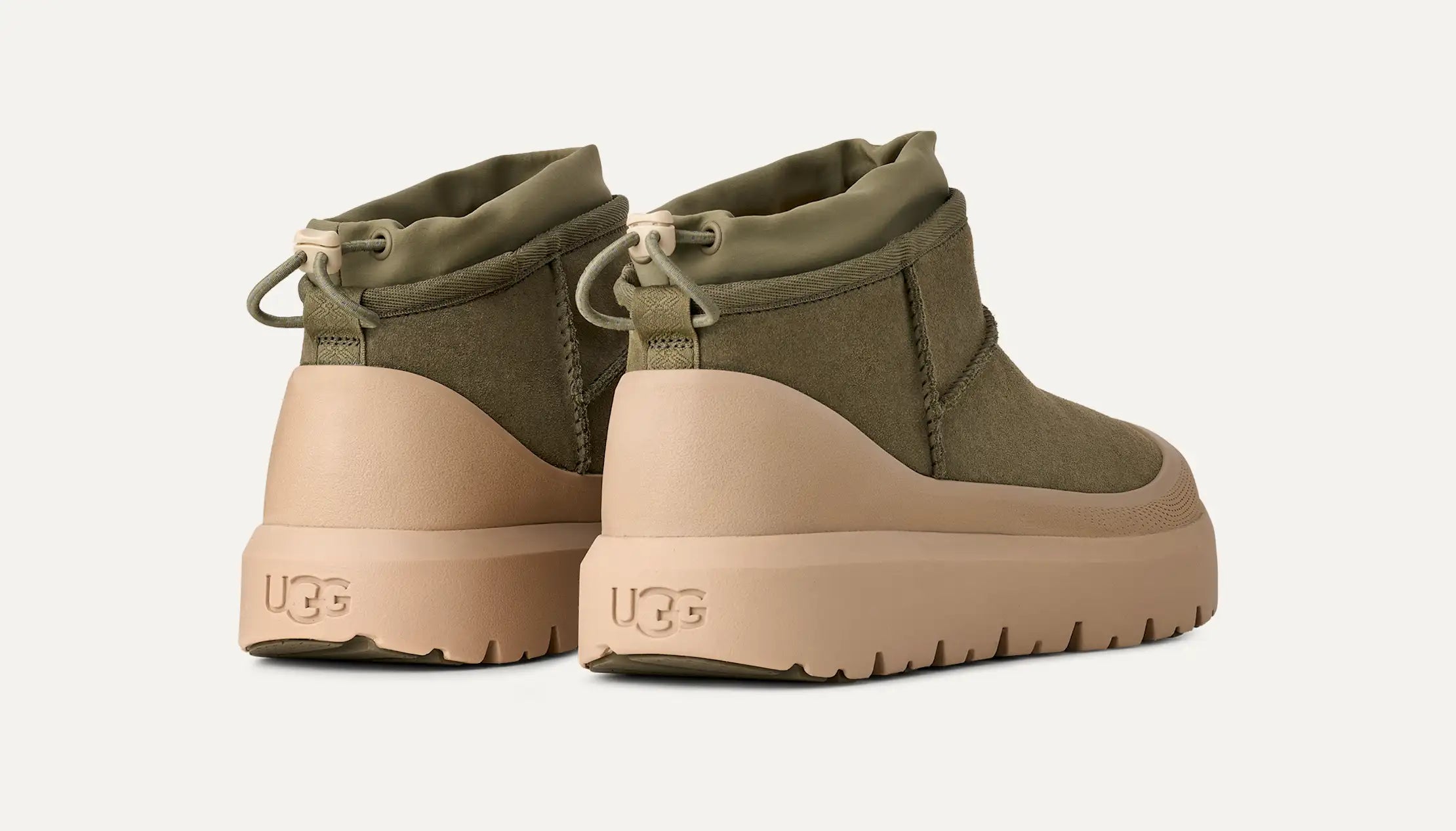 Ugg AllGender Classic Ultra Mini Weather Hybrid Burnt Olive / Mustard Seed