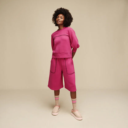 Ugg Classic Puff Sleeve Top Vavoom Heather