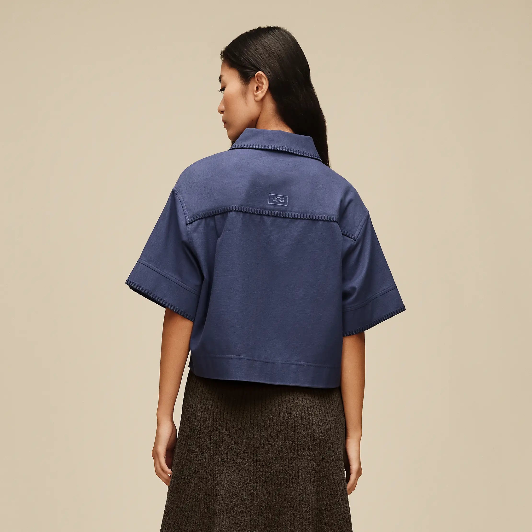 Ugg Nathalia Ss Button Up Top Amalfi