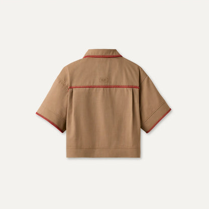 Ugg Nathalia Ss Button Up Top Sand