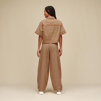 Ugg Nathalia Ss Button Up Top Sand
