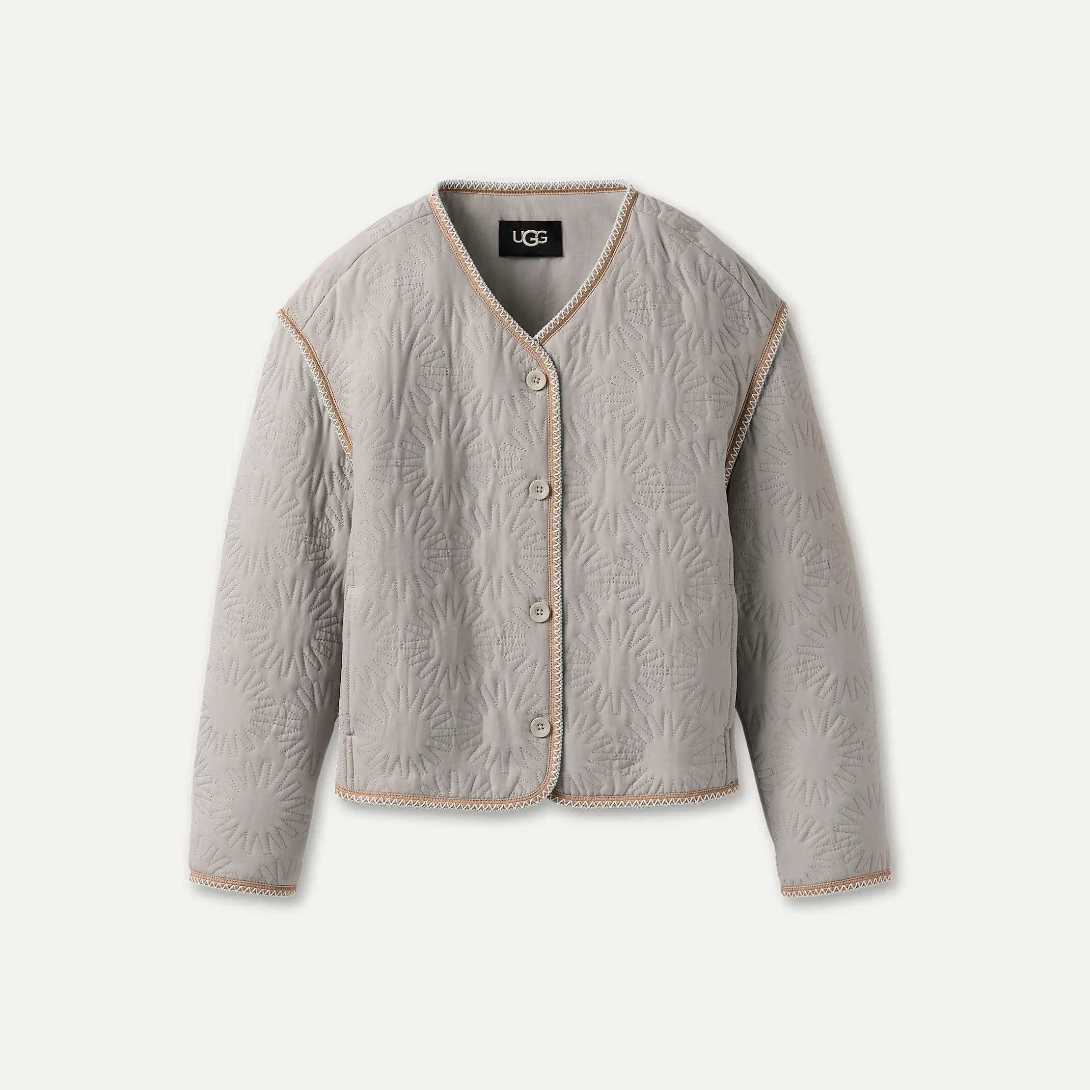 Ugg Sun Quilted Jacket Light Grey