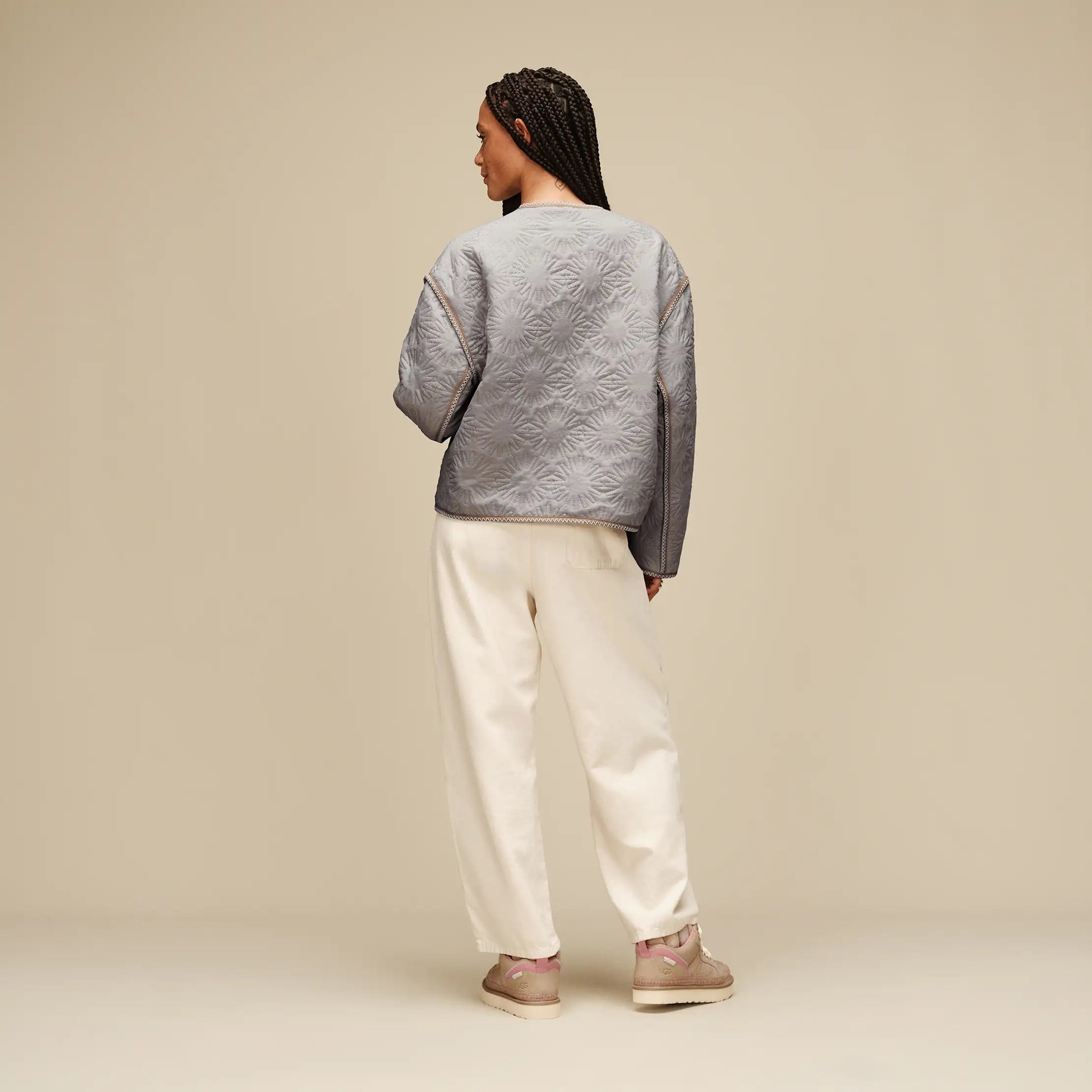 Ugg Sun Quilted Jacket Light Grey