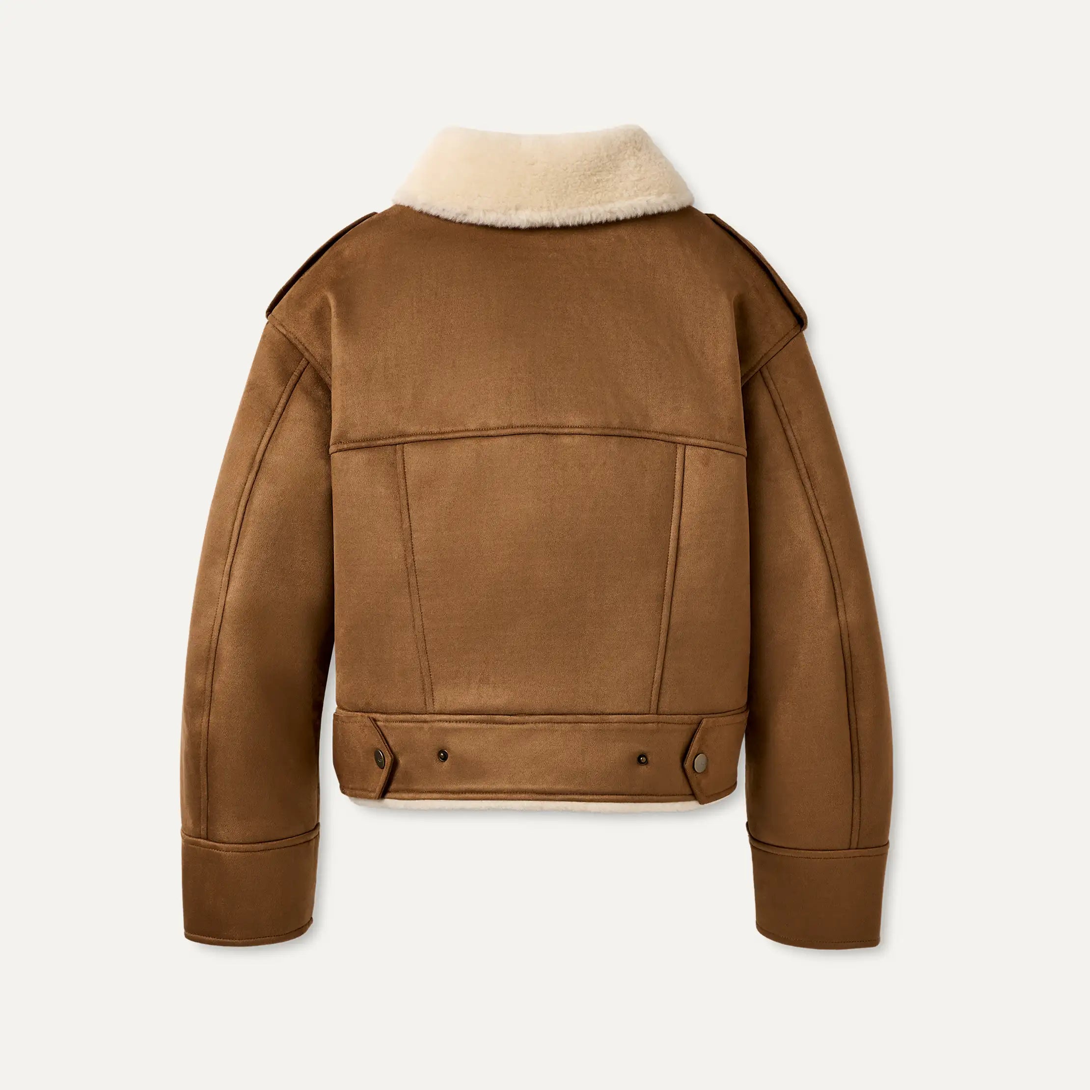 Ugg Finnian Luxefluff Moto Jacket Chestnut