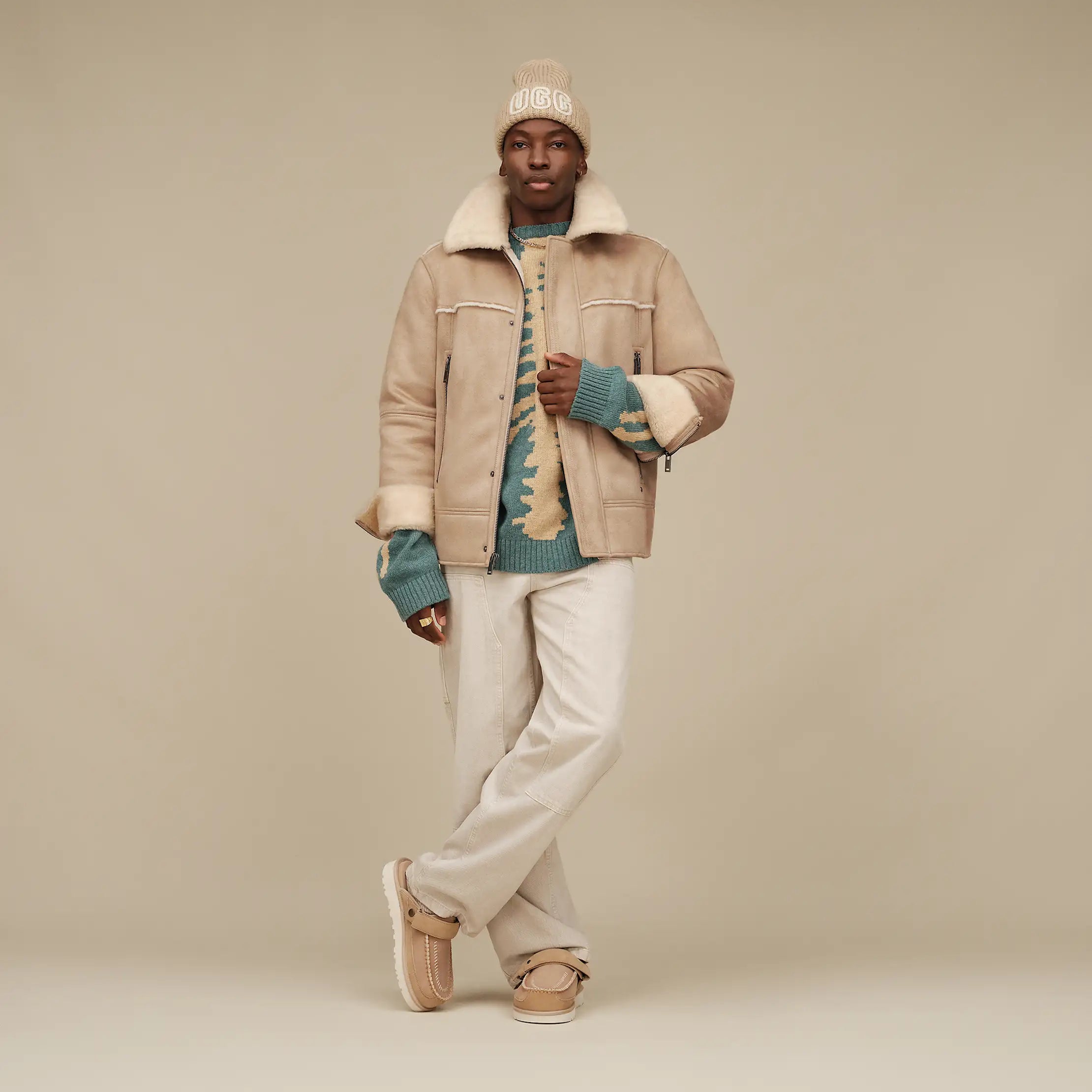 Ugg Thayden Luxefluff Jacket Sand