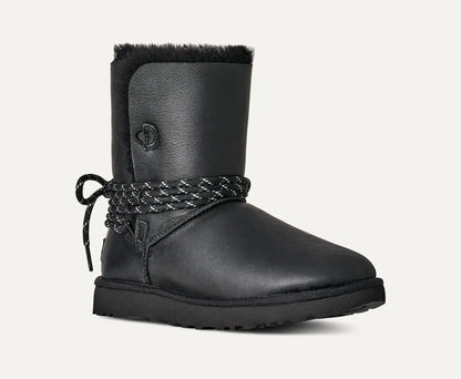 Ugg Bailey Tie Leather Black