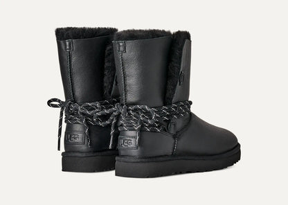 Ugg Bailey Tie Leather Black