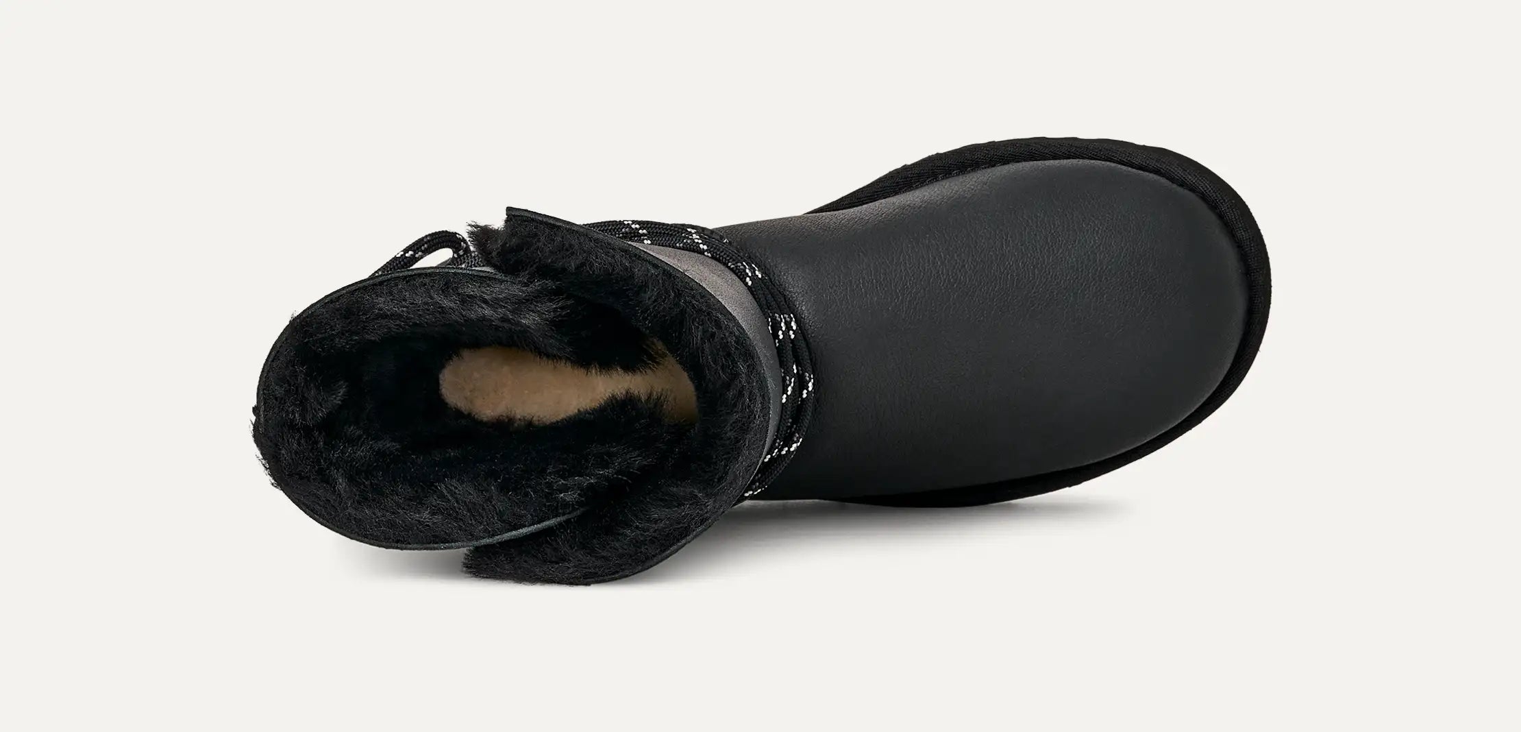 Ugg Bailey Tie Leather Black