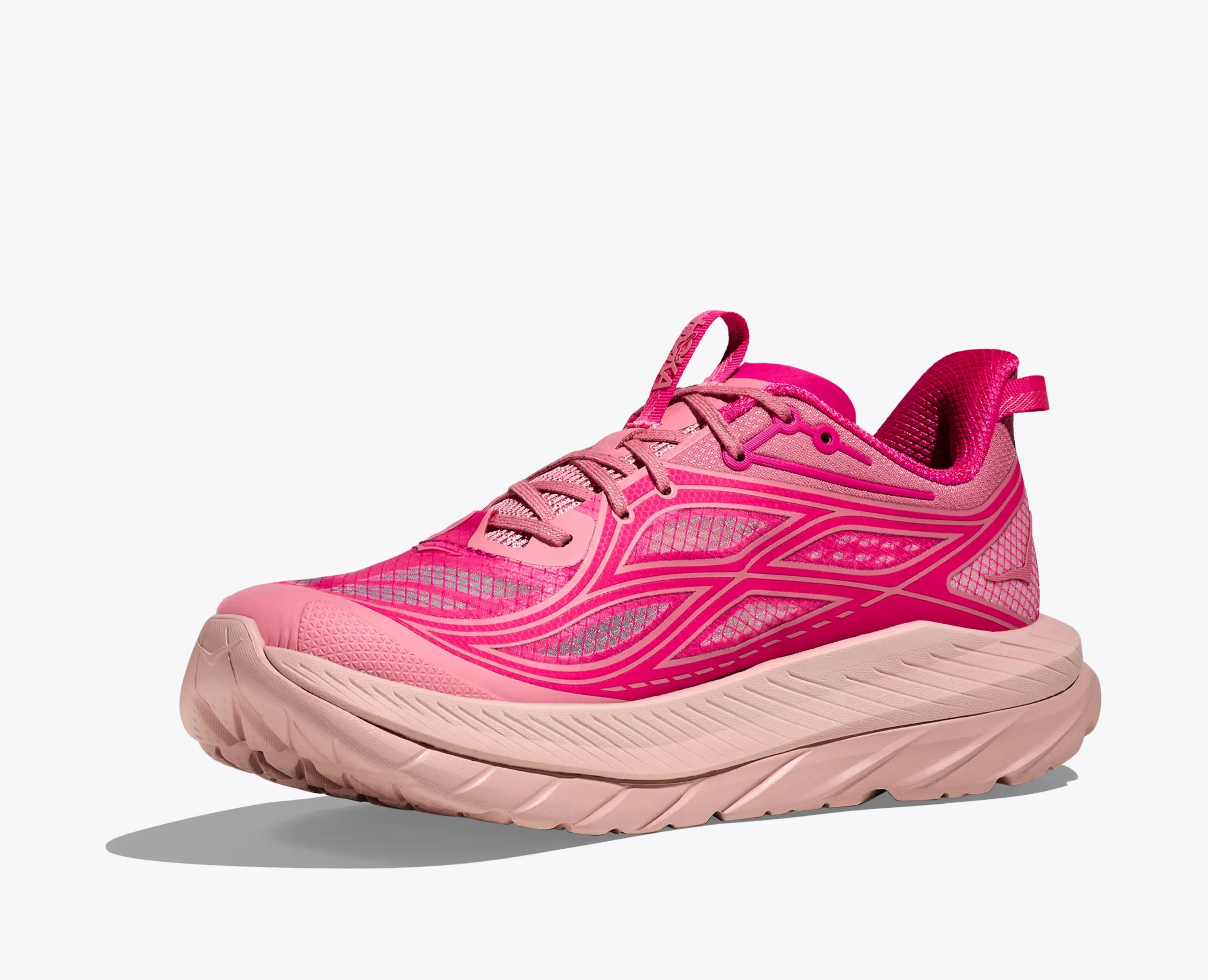 Hoka Women'S Mach Remastered Rose Garden Neon Dragonfruit