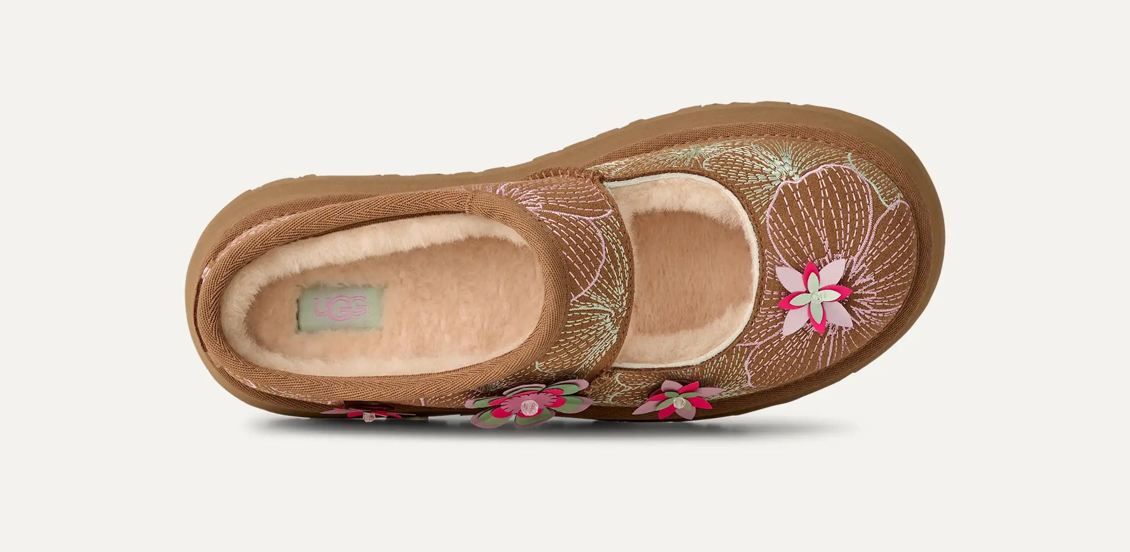 Ugg Bea Mary Jane Meadow Chestnut