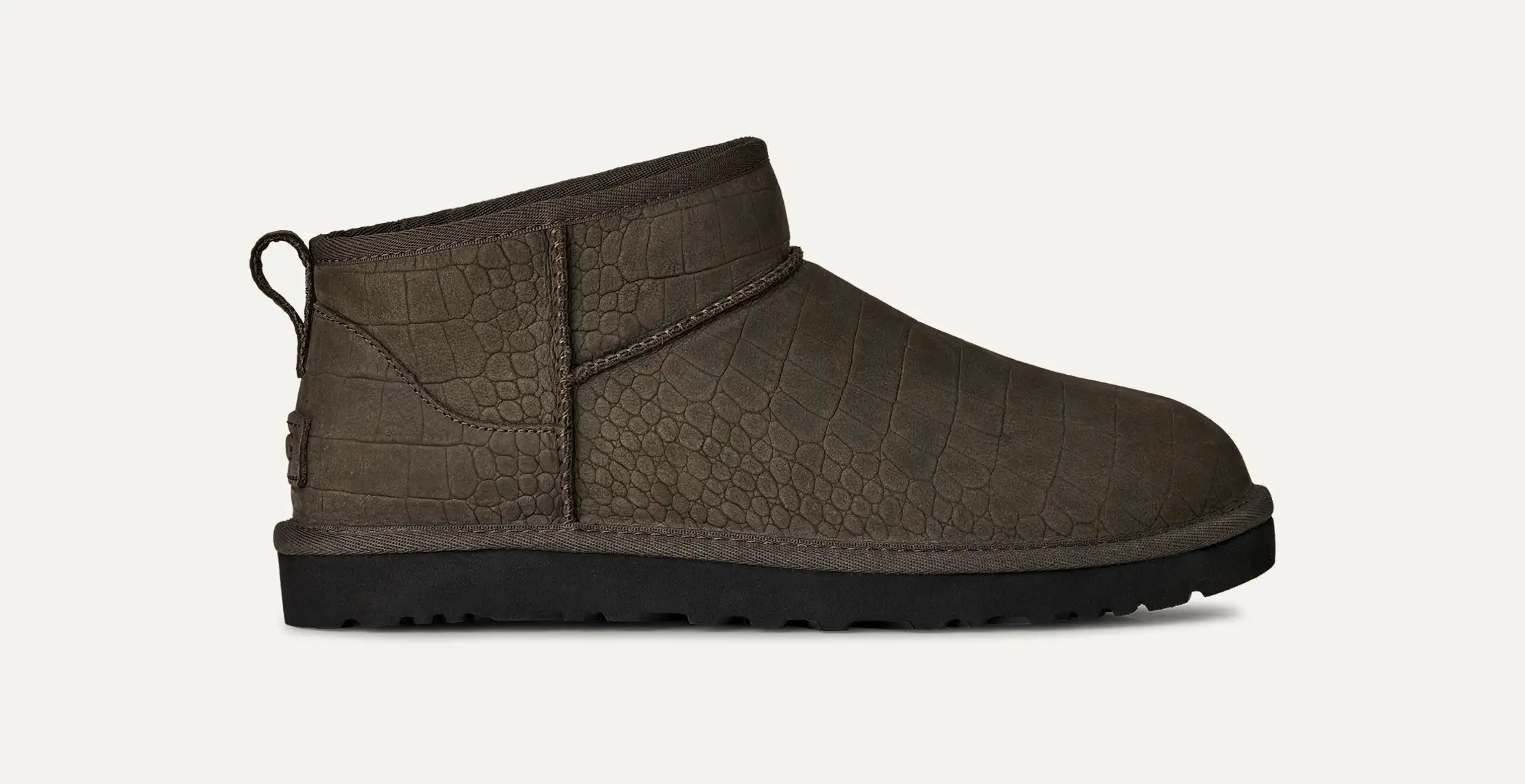 Ugg Classic Ultra Mini Embossed Dense Smoke