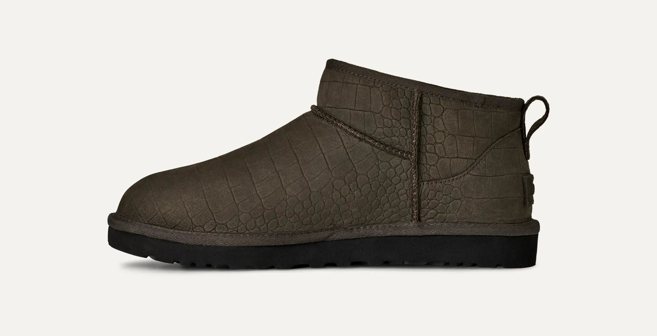 Ugg Classic Ultra Mini Embossed Dense Smoke