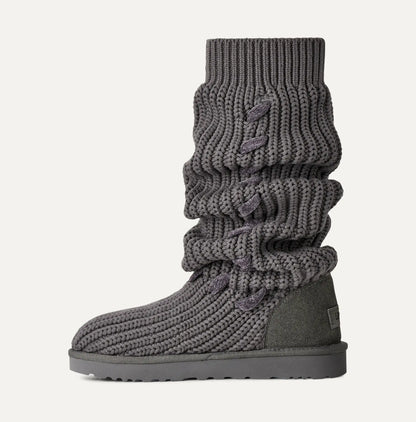 Ugg Classic Tall Whipstitch Knit Charcoal