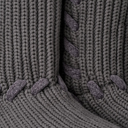 Ugg Classic Tall Whipstitch Knit Charcoal