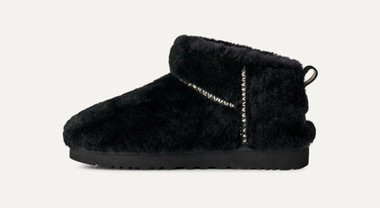 Ugg Classic Ultra Mini Fluffed Black