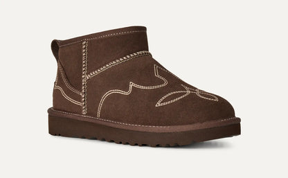 Ugg Classic Ultra Mini Western Burnt Cedar