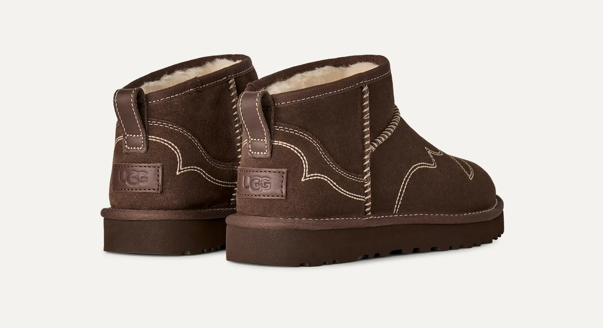 Ugg Classic Ultra Mini Western Burnt Cedar