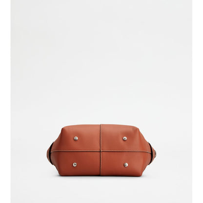 Tods Di Bag Swing In Leather Mini Brown