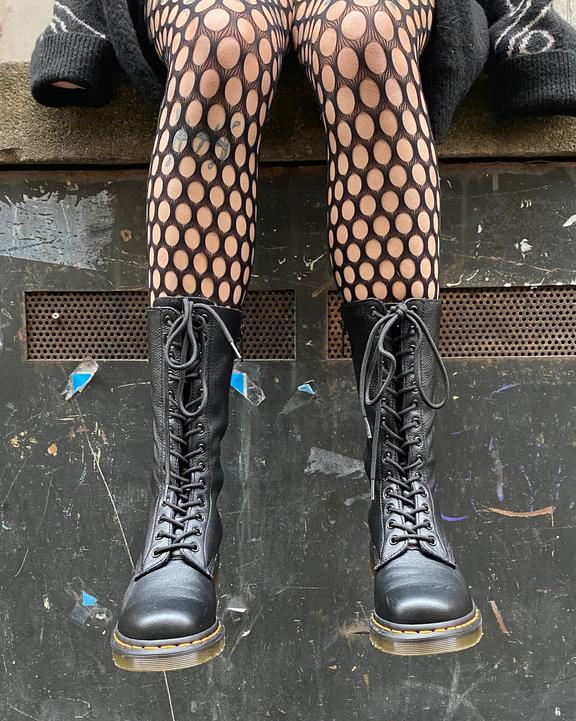 Dr Martens 1B99 Virginia Leather Mid Calf Boots - Black