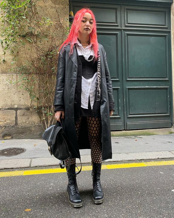 Dr Martens 1B99 Virginia Leather Mid Calf Boots - Black