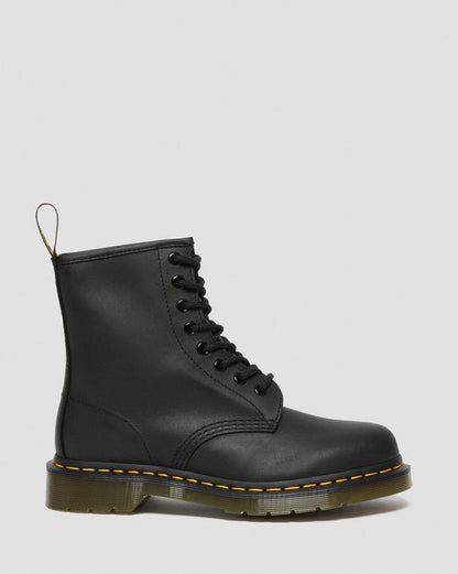 Dr. Martens 1460 Greasy Leather Lace Up Boots Black - Mens