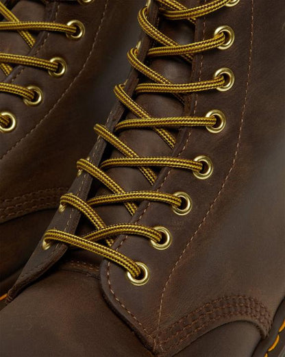 Dr. Martens 1460 Crazy Horse Leather Lace Up Boots Brown - Womens
