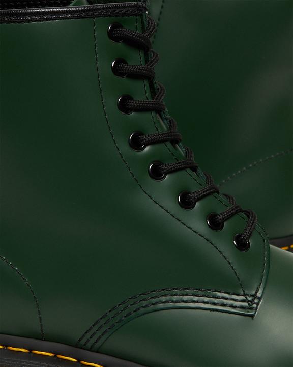 1460 Smooth Leather Lace Up Boots - Green - Mens
