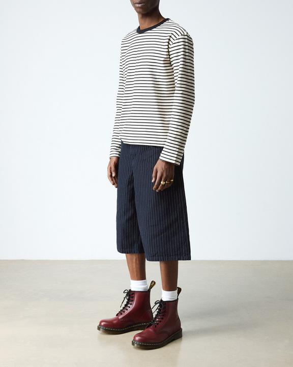 Dr Martens Smooth Leather Lace Up Boots - Cherry Red