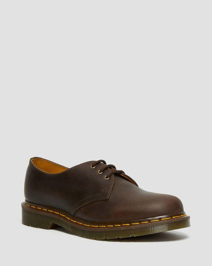 Dr Martens Crazy Horse Leather Oxford Shoes - Brown