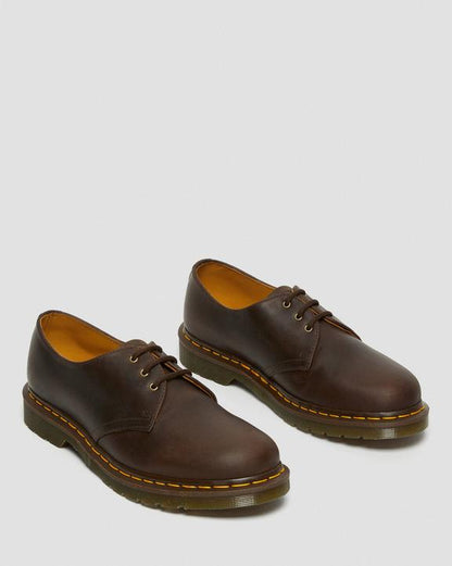 Dr Martens Crazy Horse Leather Oxford Shoes - Brown