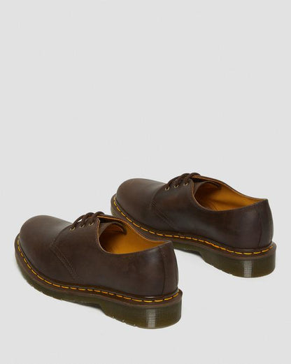 Dr Martens Crazy Horse Leather Oxford Shoes - Brown