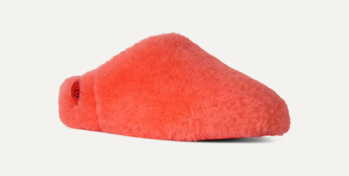 Ugg Elea Fluffed Slip-On Orange Gerbera