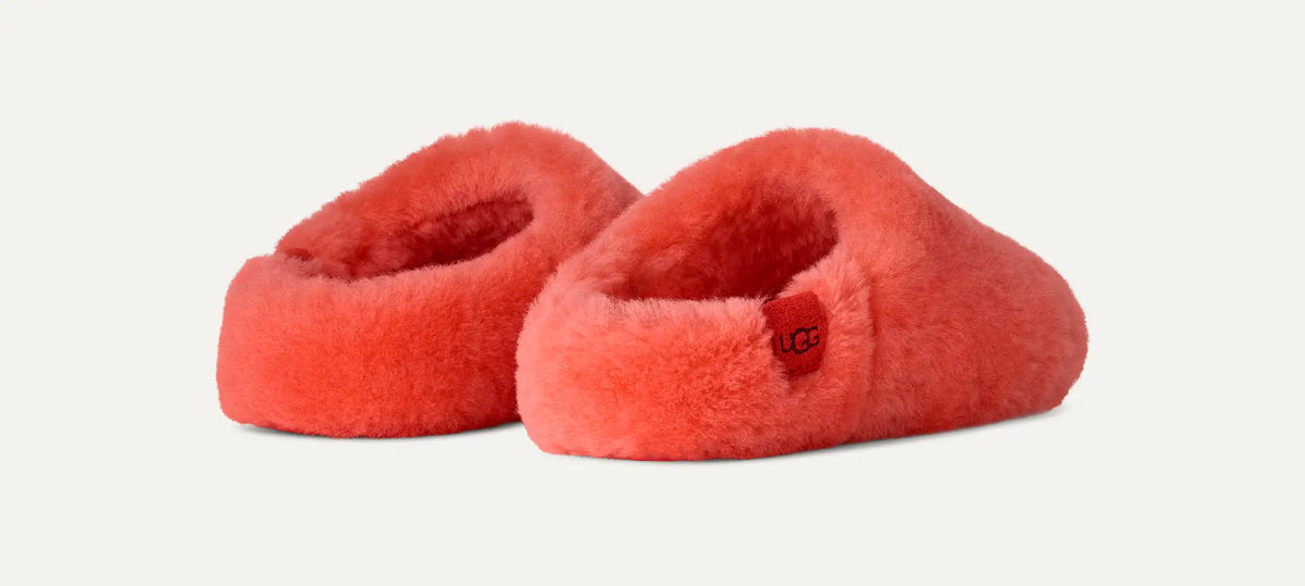 Ugg Elea Fluffed Slip-On Orange Gerbera